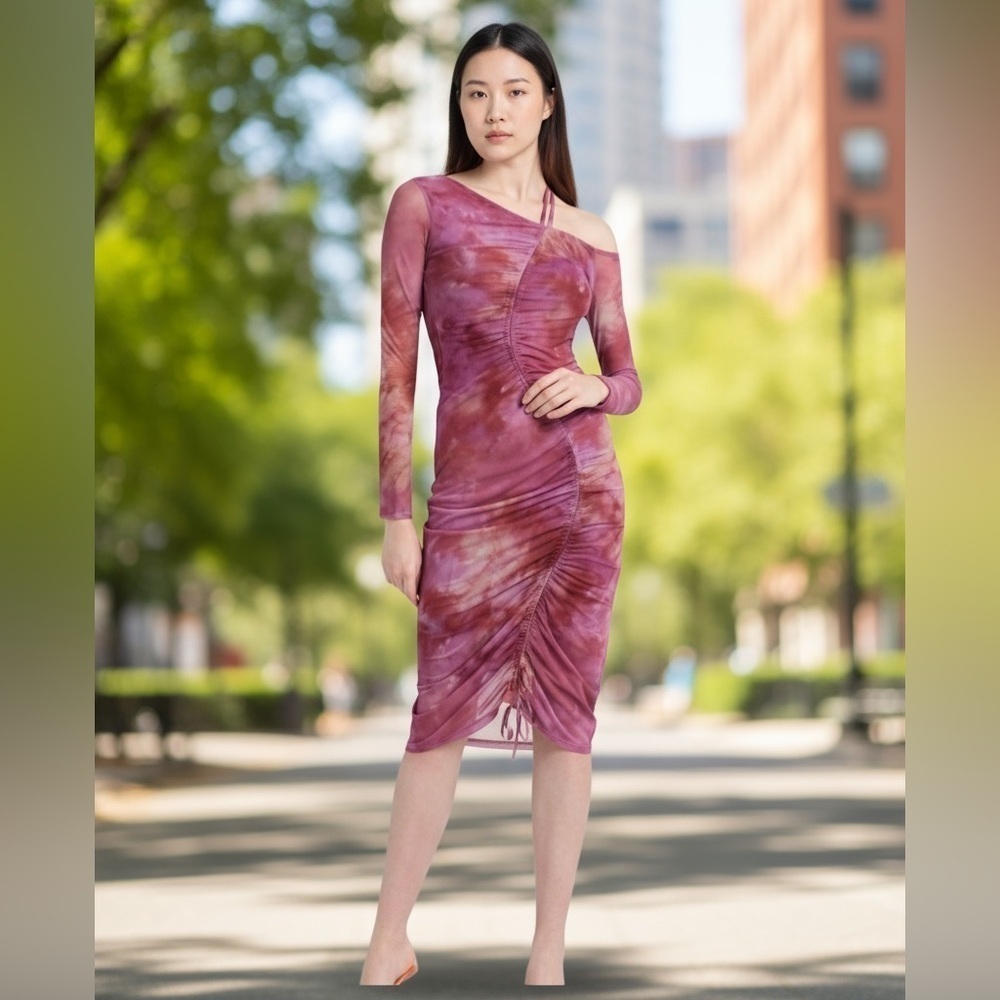 & other stories Pink Purple Body Con Dress, New with Tags